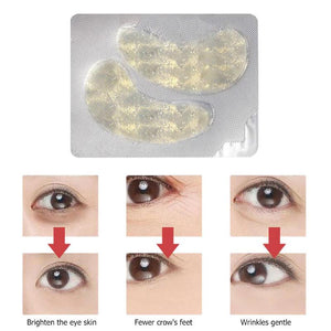 2pcs Moisturizing Anti-aging Gold Collagen Eye Mask Eye Patches Anti-Puffiness Dark Circle Eyes Care Tools