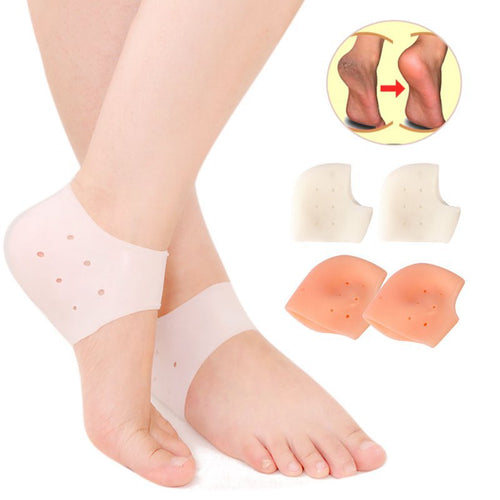 1 Pair Silicone Foot Care Tool Moisturizing Gel Heel Socks Cracked Skin Care Protector Massager Foot Care Protect