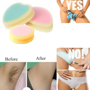 1pc Magic Painless Hair Removal Depilation Sponge Pad Remove Hair Remover beauty tool for summer