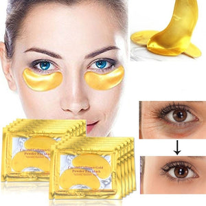 Eye Face Care 5bags Gold Crystal Collagen Eye Mask Patches For The Eye Anti-Aging Anti-Wrinkle Remove Black Eye