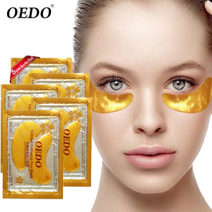 10pcs=5pack Crystal Collagen Eye Treatment Mask Anti-Puffiness Dark Circle Moisturizing Eyes Masks Beauty Healt Eye Care