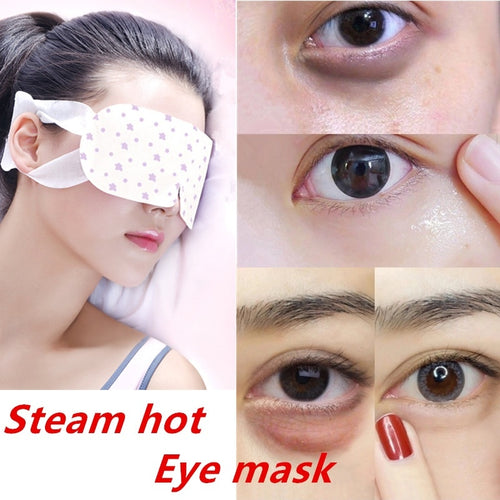 1pcs/lot Steam Hot Warming Eye Mask for Tired Eyes Relaxing Remove Dark Circles Black Eye SPA Eyeshade